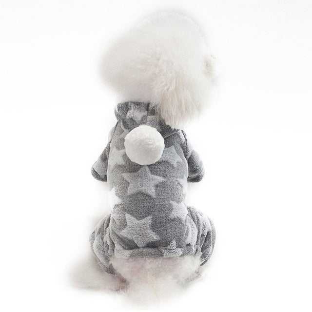 Cute Soft Fleece Pajama Winter Jumpsuit For Dogs - Woof Apparel